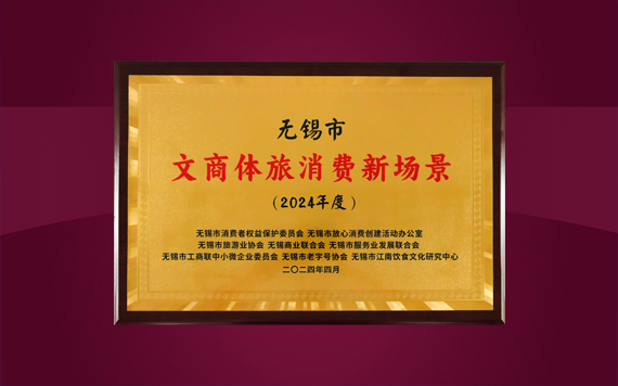 无锡影视基地获评“无锡市2024年度文商体旅消费新场景”